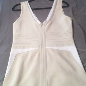 Bebe bandage dress nude taupe XL